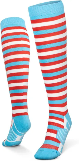 Gone For a Run Thing Knee High Athletic Running Socks - Costume, Fun Running Socks