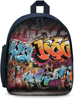 Graffiti Hip Hop Travel Backpack Casual Bag Lightweight Hiking Backpacks for Business, Travelling, Hiking