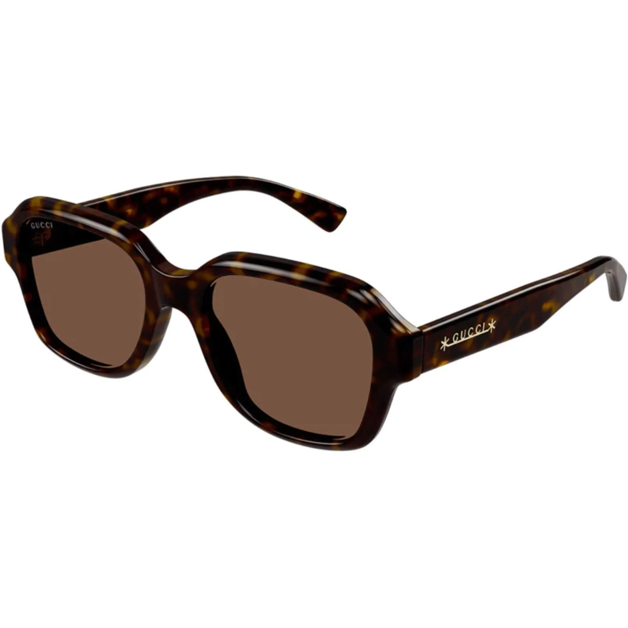 Gucci Men's Sunglasses - Havana Acetate Full Rim Unique Frame Brown Lens | GG1174S 002