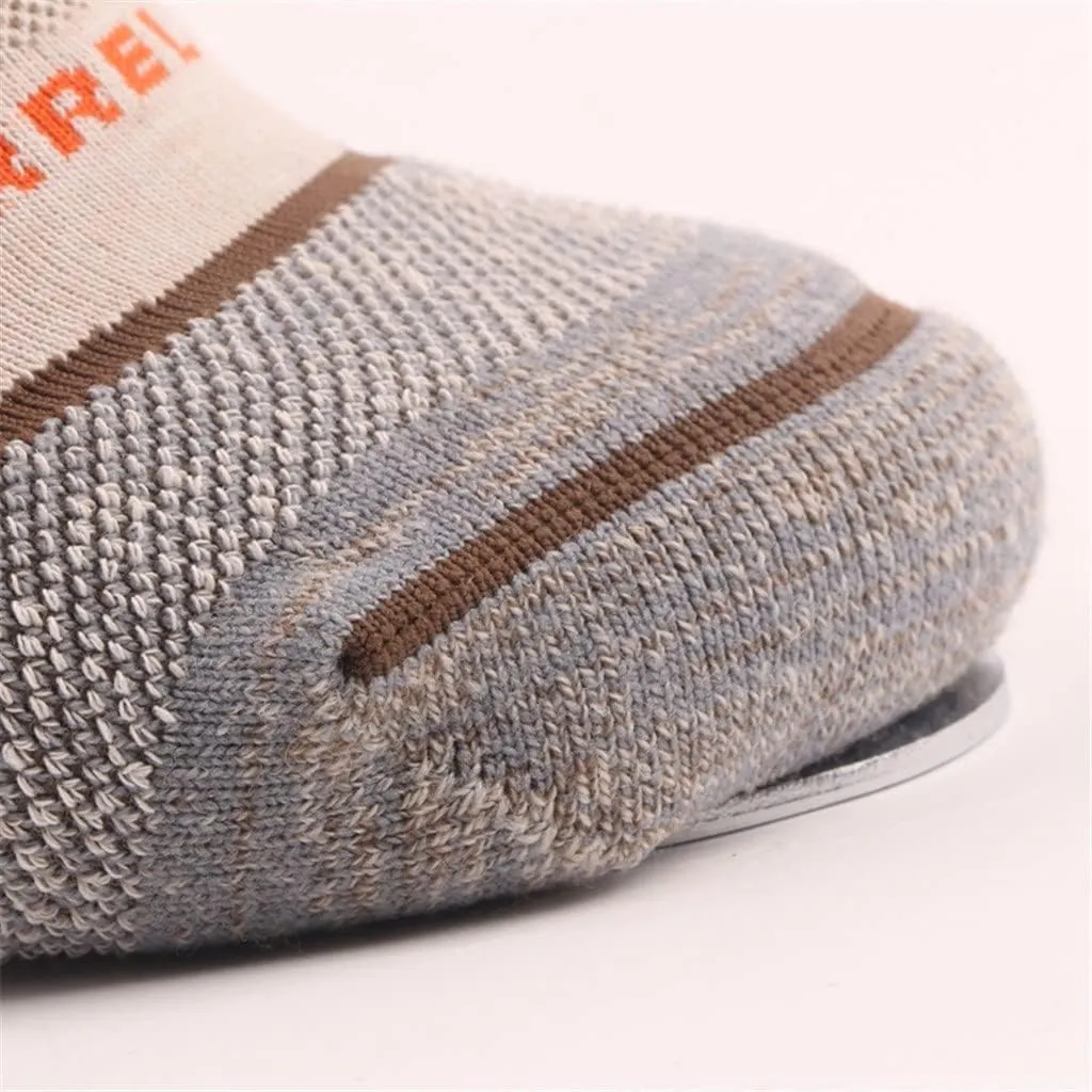 HBJWOV Men's Wool Outdoor Hiking Hiker Cushion Low Cut Socks Hiking Crew Socks(E)