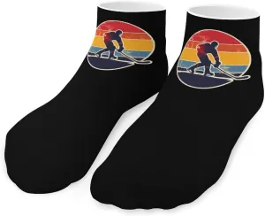 Hockey Vintage Hockey Player Ankle Socks Breathable Low Cut Sports Socks Casual No Show Sock for Women Men