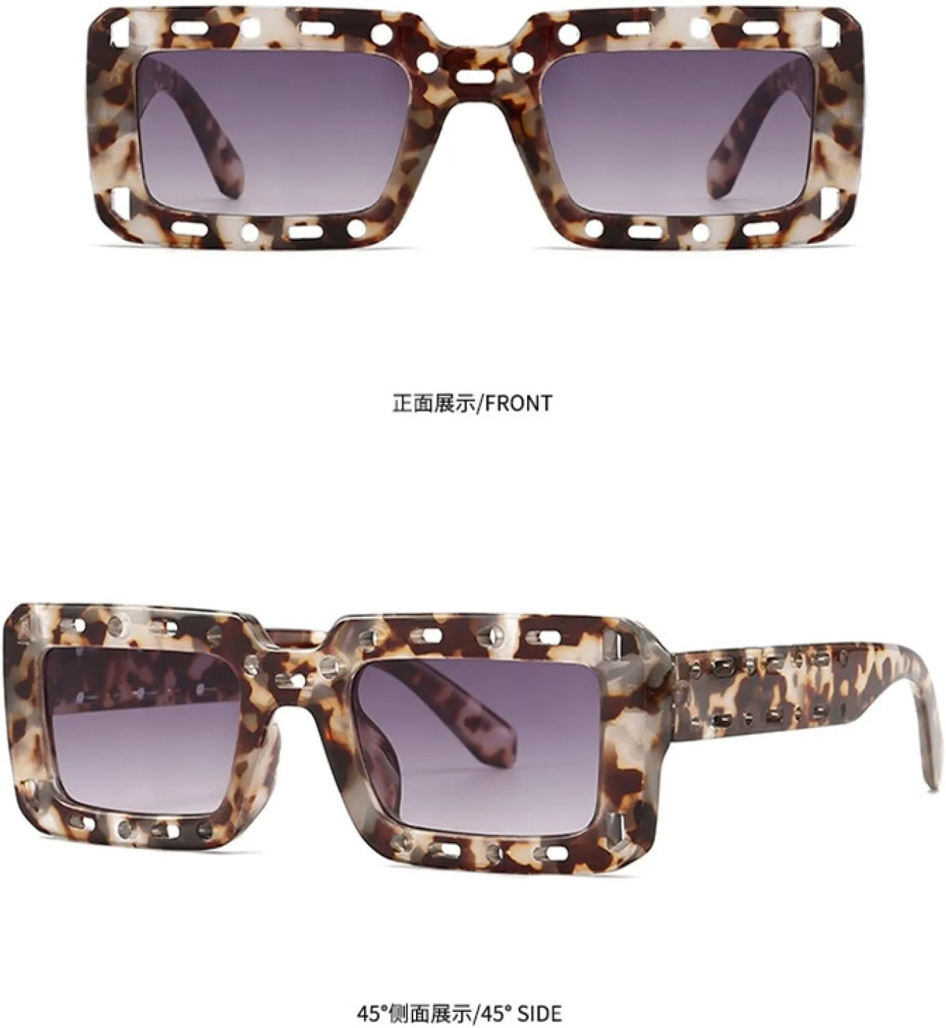 Hollow Out Sunglasses for Men Women Fashion Hip Hop Style Shades Outdoors Street Photography Sunglasses Uv400