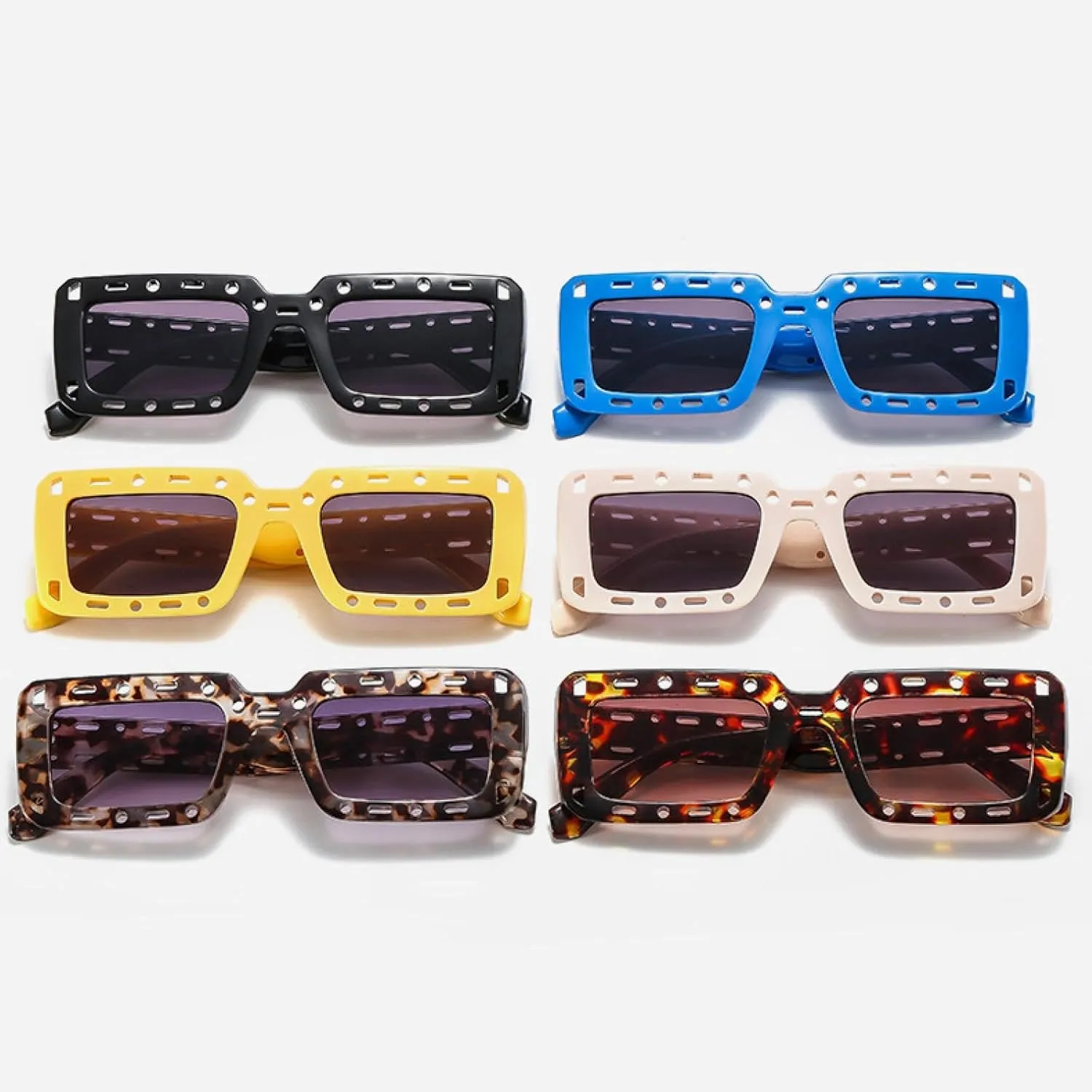 Hollow Out Sunglasses for Men Women Fashion Hip Hop Style Shades Outdoors Street Photography Sunglasses Uv400