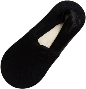 Homoyoyo Women's No Show Lace Socks - Invisible Low Cut Non-Slip Socks for Comfort and Style Black, Black, 10.00X4.00X0.20CM