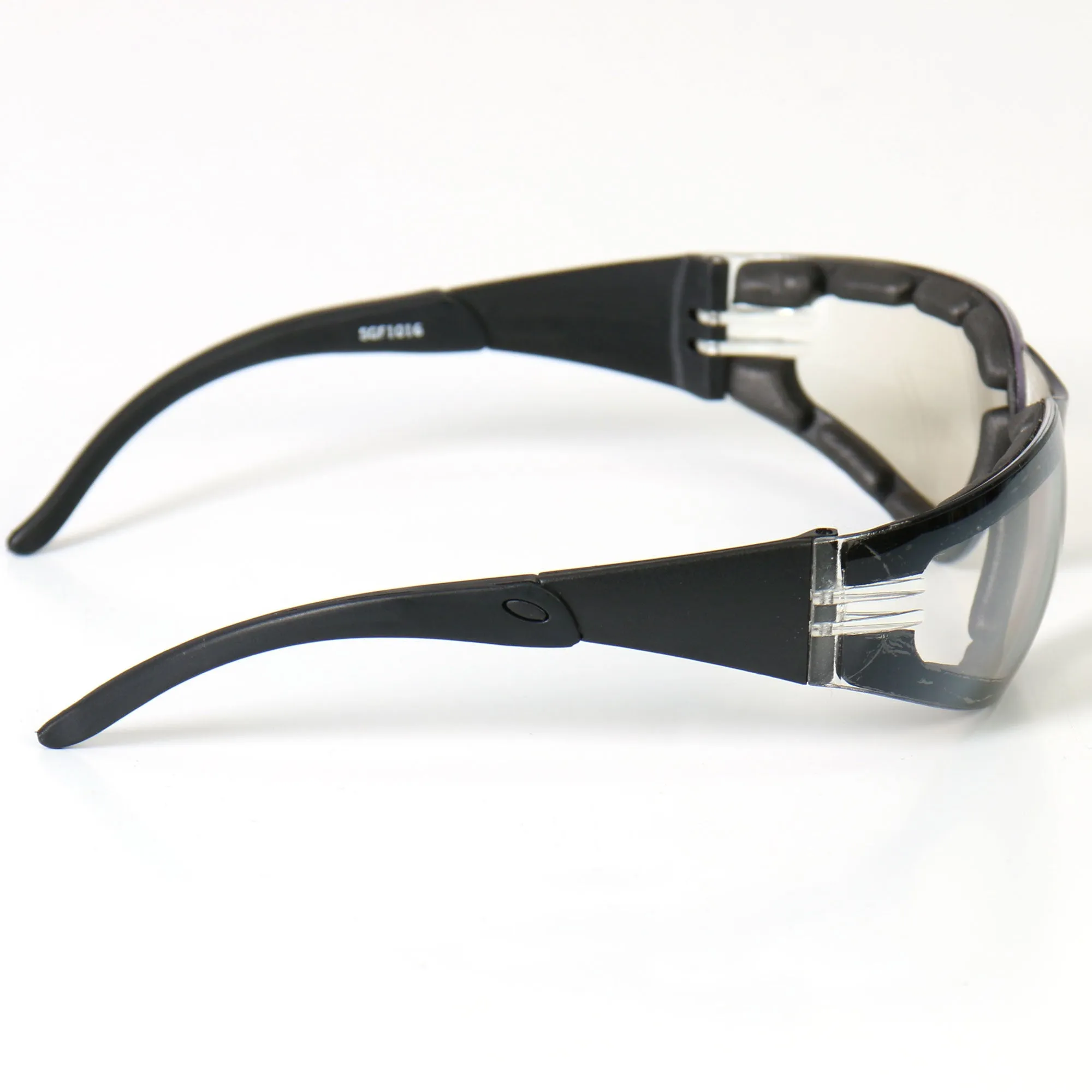 Hot Leathers Rider Plus Sunglasses w/Clear Mirror Lenses