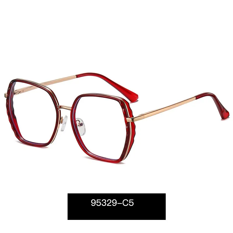 Hotony Women's full Rim Irregular Square 95329 Eyeglasses 95329