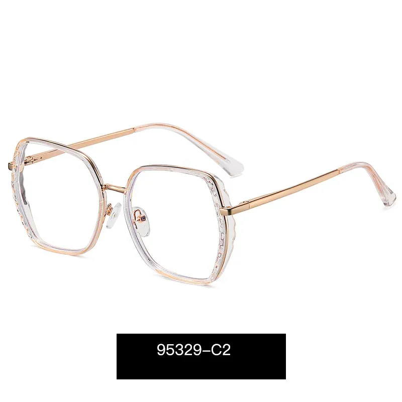 Hotony Women's full Rim Irregular Square 95329 Eyeglasses 95329