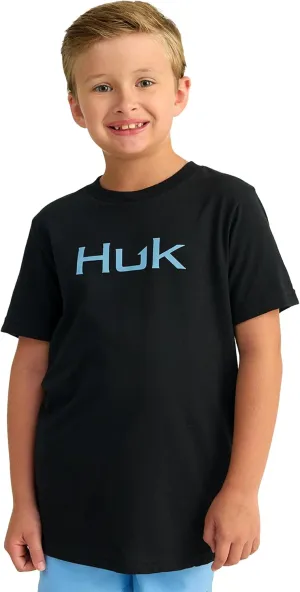 HUK Unisex Kid's Performance Fishing Logo Tee, Short Sleeve T-Shirt