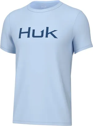 HUK Unisex Kid's Performance Fishing Logo Tee, Short Sleeve T-Shirt