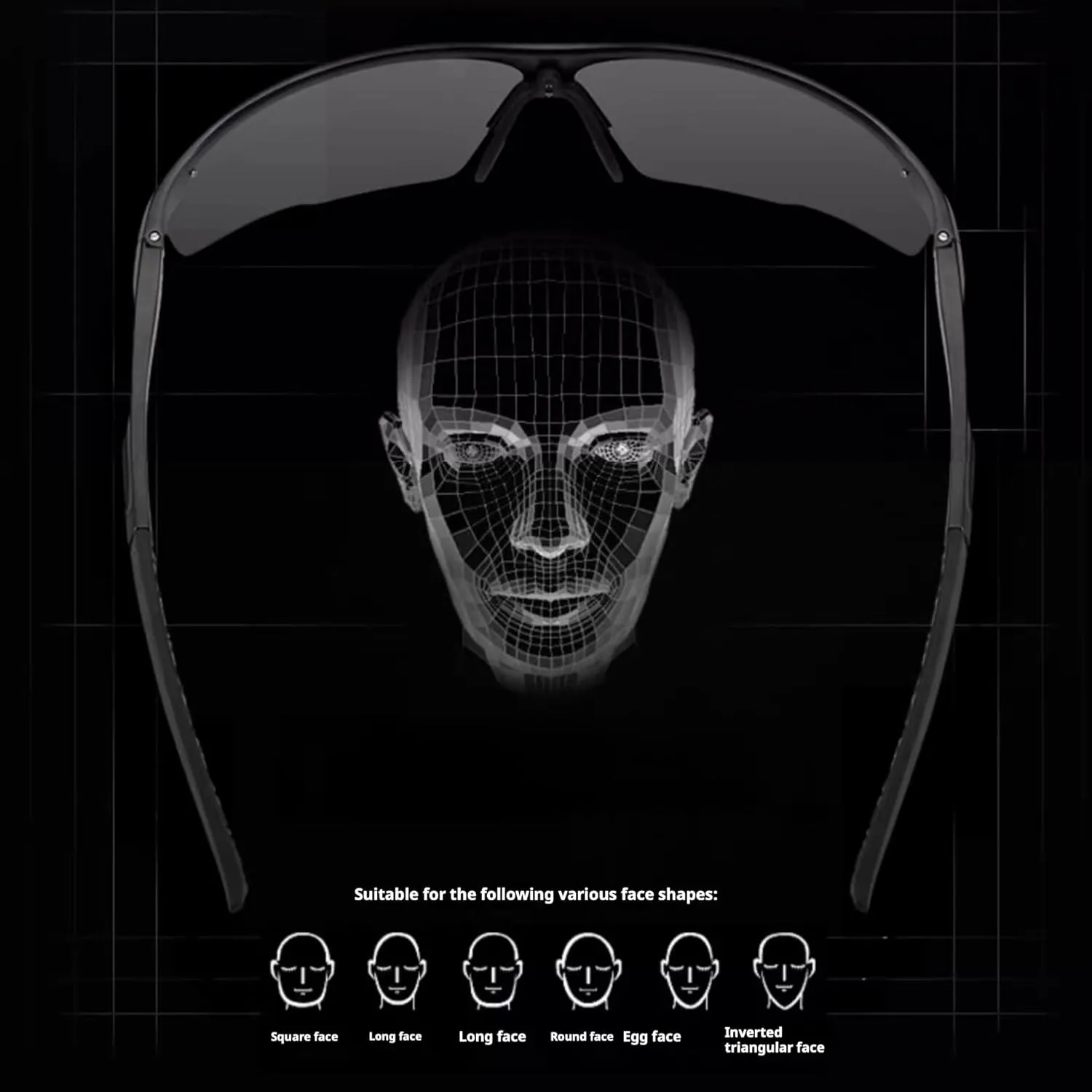 ICARA Al-Mg metal Polarized Sunglasses for Men, Sunglasses for Outdoor Sports, Cycling, Fishing, and Driving