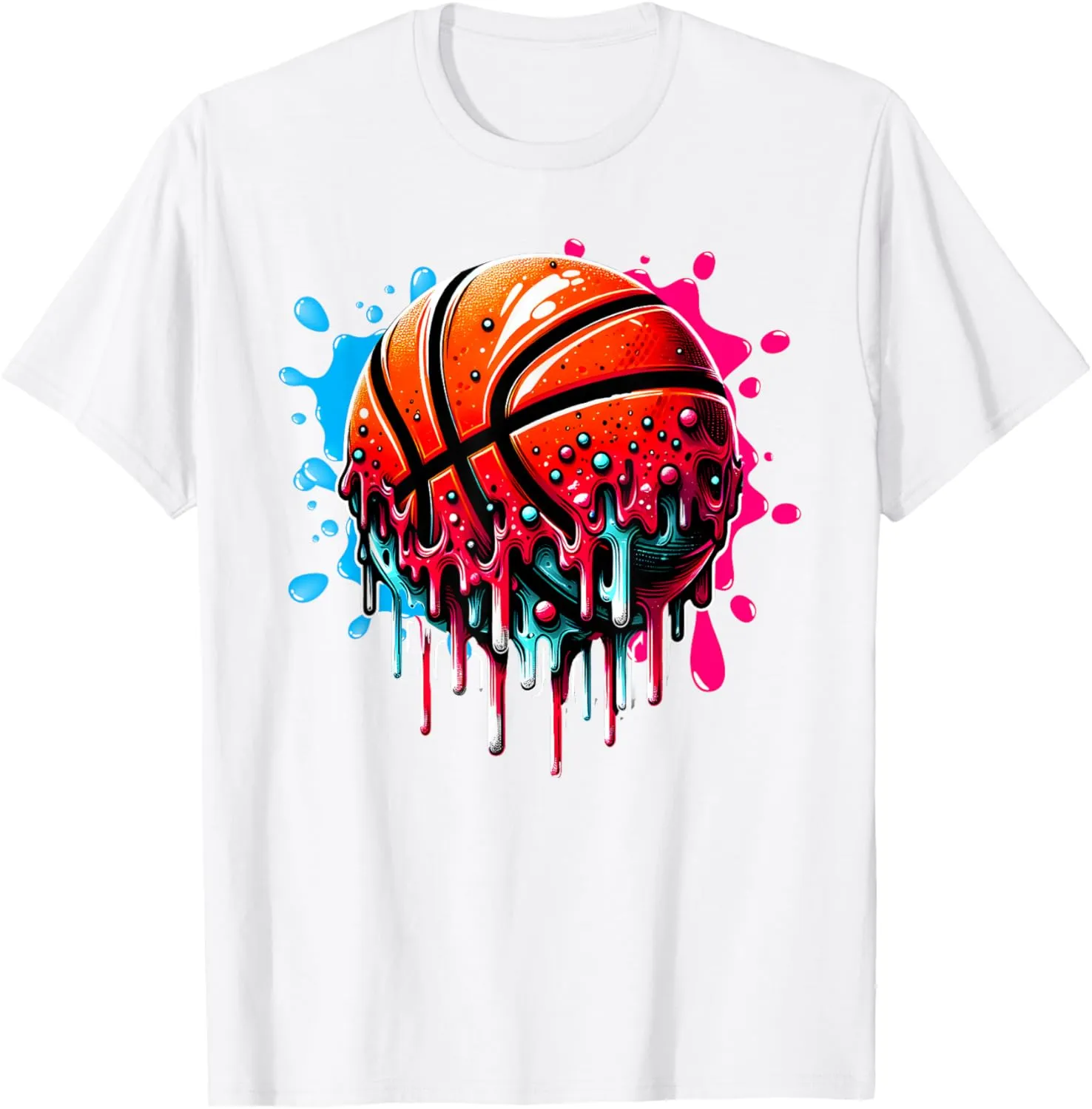 Ice Cream Basketball Drip Boys Girls Kids Basketball Stuff T-Shirt