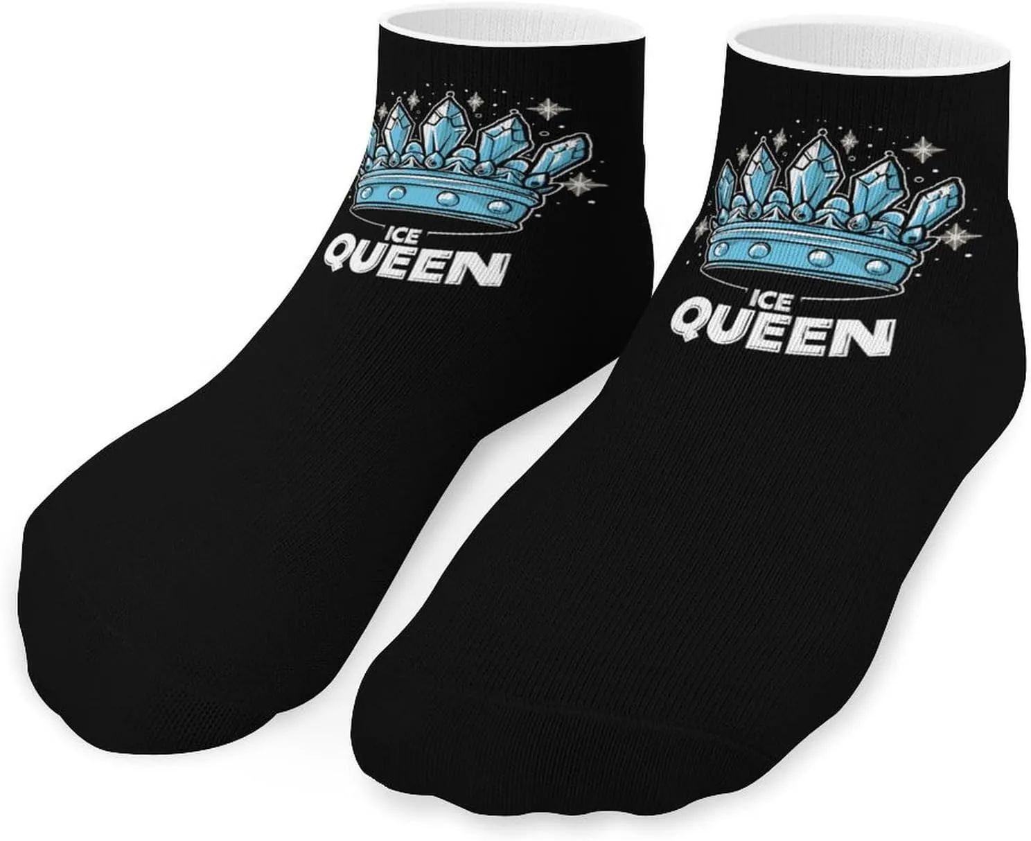 Ice Queen Ankle Socks Breathable Low Cut Sports Socks Casual No Show Sock for Women Men