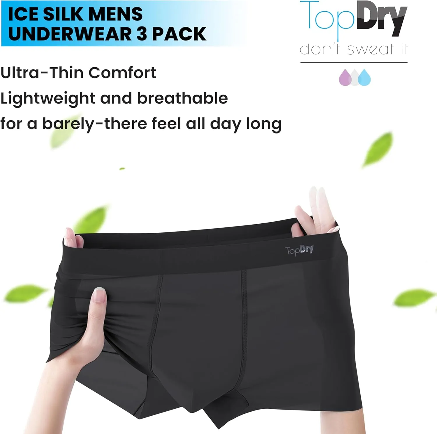 Ice Silk Mens Underwear 3-Pack
