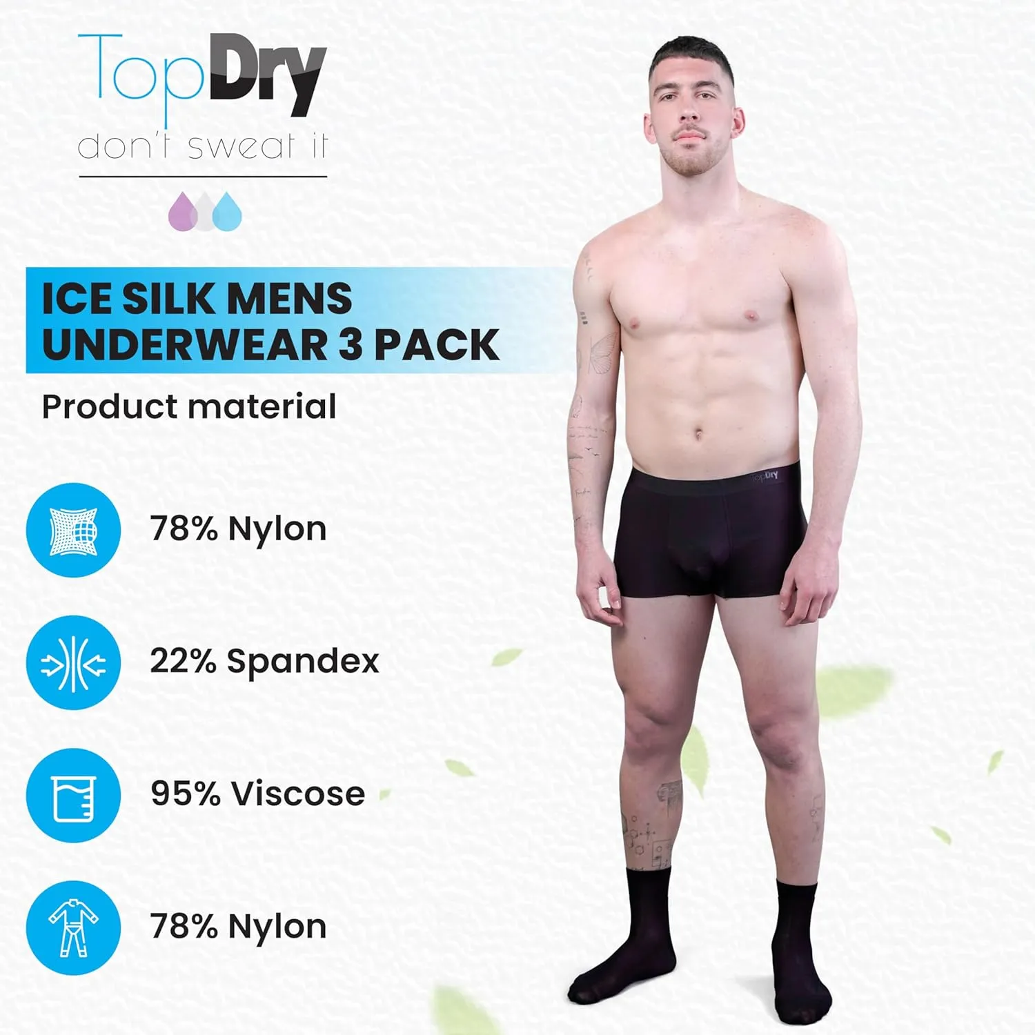 Ice Silk Mens Underwear 3-Pack