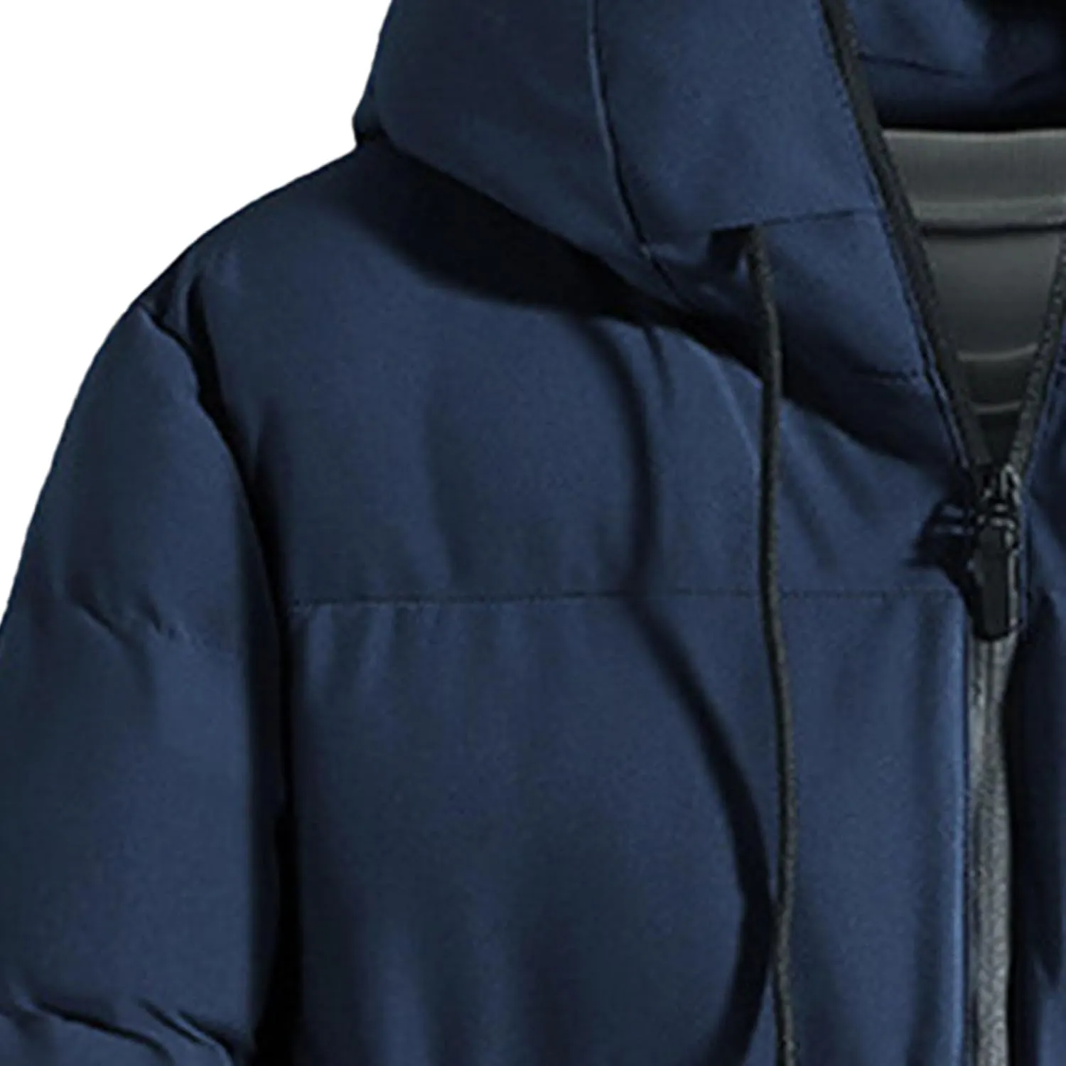 JEsilunmaMY Men's Basic Thermal Hooded Puffer Jacket Winter Coats Thicken Warm Down Jacket Insulated Waterproof Padded Jacket
