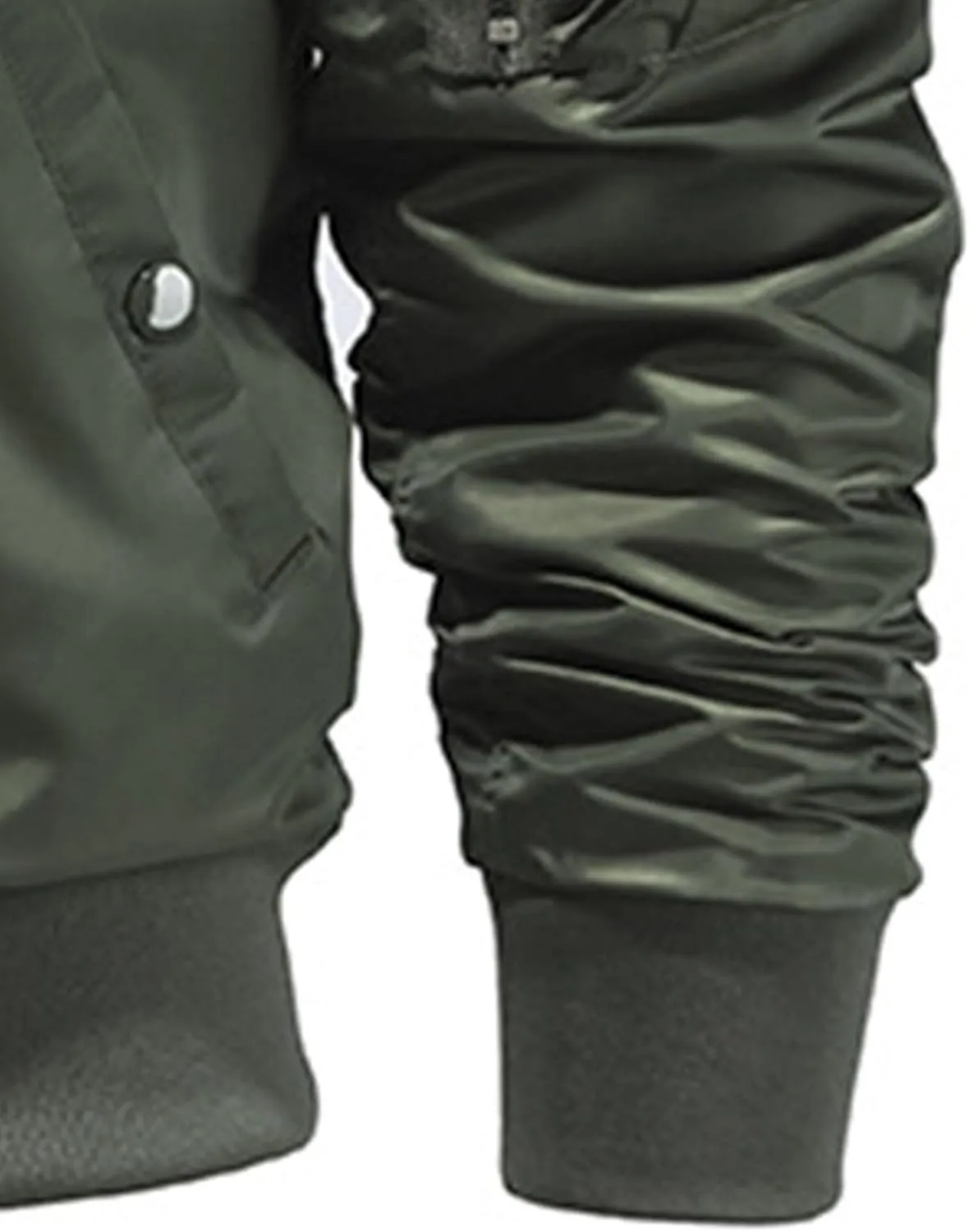 JEsilunmaMY Men's Lightweight Casual Bomber Jacket Fall Winter Warm Windbreaker Baseball Jacket Full Zip Casual Padded Coats