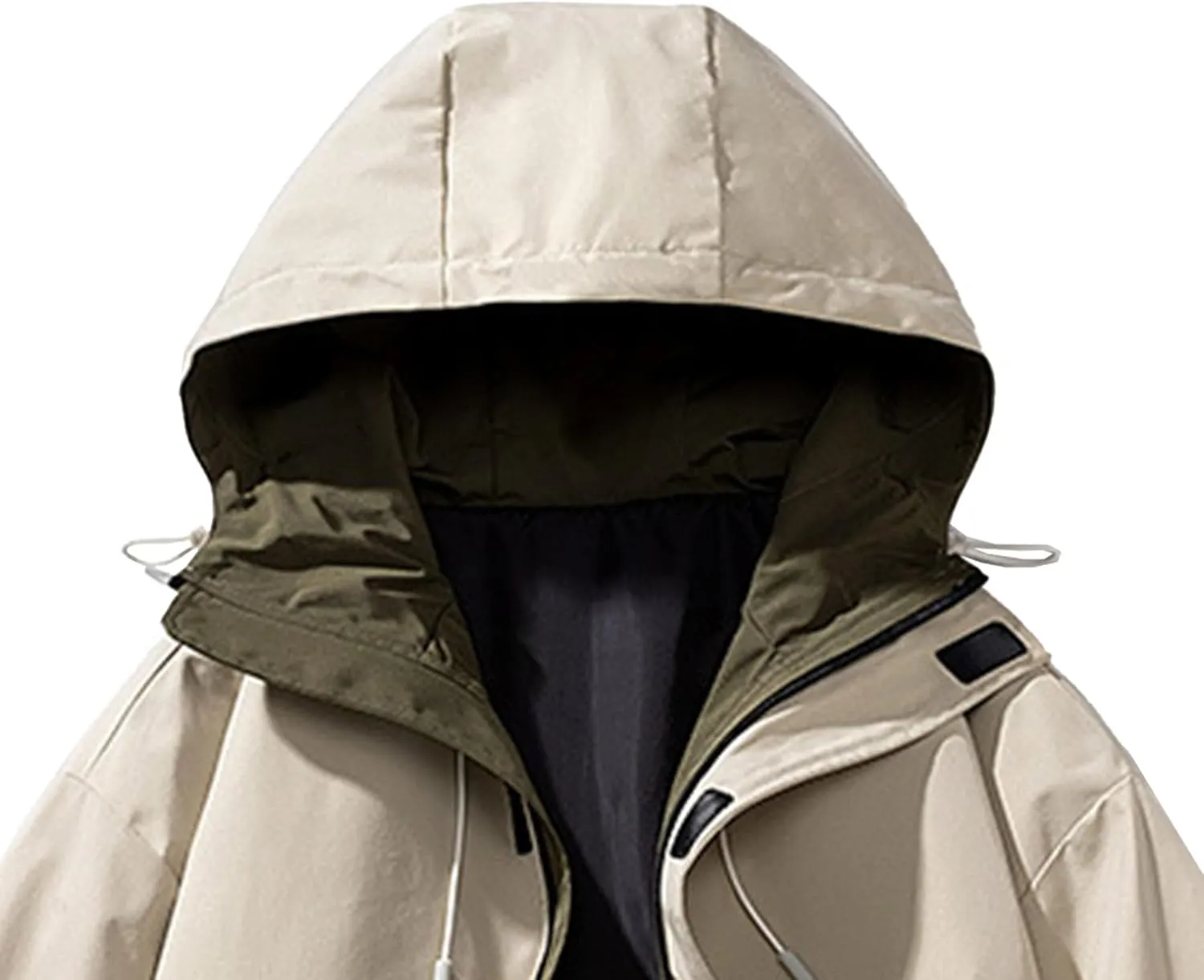 JEsilunmaMY Men's Lightweight Hooded Varsity Jackets Loose Casual Baseball Coats with Pocket Outdoor Sport Bomber Jacket