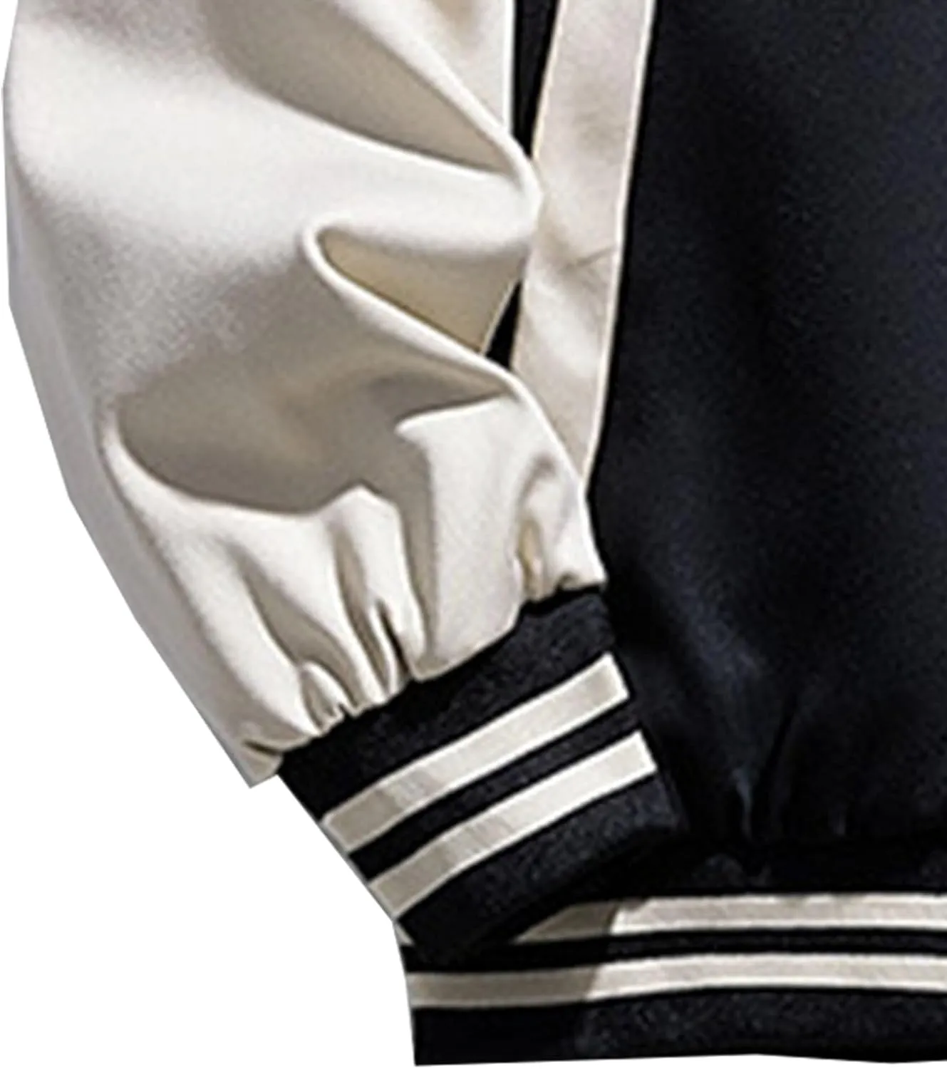 JEsilunmaMY Men's Loose Baseball Hoodie Varsity Jacket Lightweight Zip Up Sportwear Bomber Jacket Regular Fit Casual Jackets