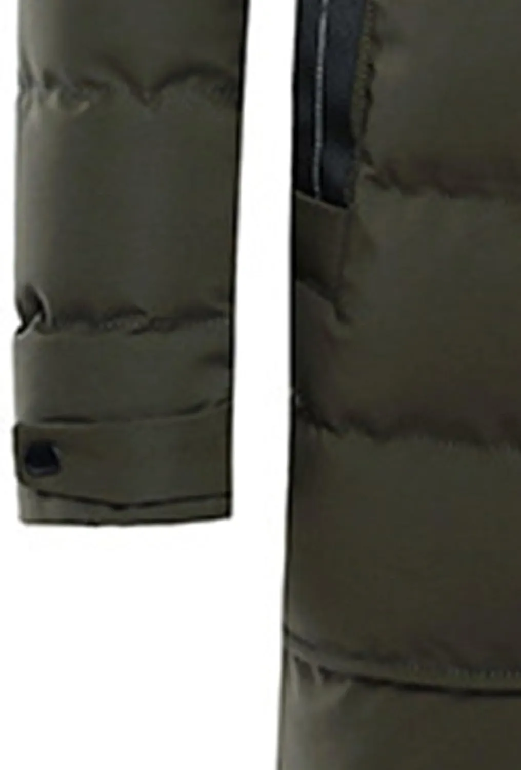 JEsilunmaMY Men's Mid Length Hooded Puffer Jacket Long Winter Coats Warm Padded Jacket Windproof Windbreaker Down Coats