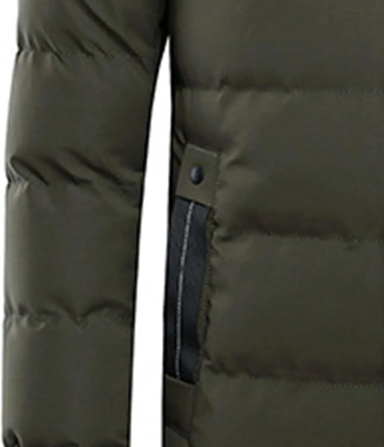 JEsilunmaMY Men's Mid Length Hooded Puffer Jacket Long Winter Coats Warm Padded Jacket Windproof Windbreaker Down Coats