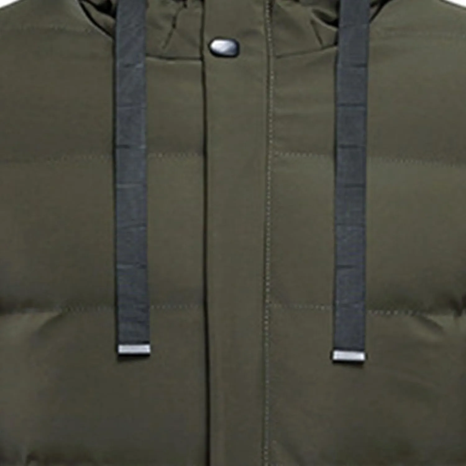 JEsilunmaMY Men's Mid Length Hooded Puffer Jacket Long Winter Coats Warm Padded Jacket Windproof Windbreaker Down Coats
