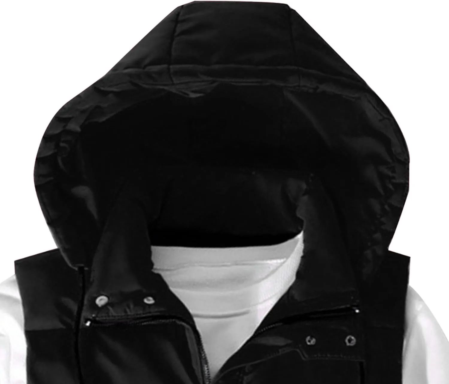 JEsilunmaMY Mens Solid Color Casual Padded Vest Sleeveless Stand Collar Thicken Puffer Vest Warm Winter Down Vest with Pocket
