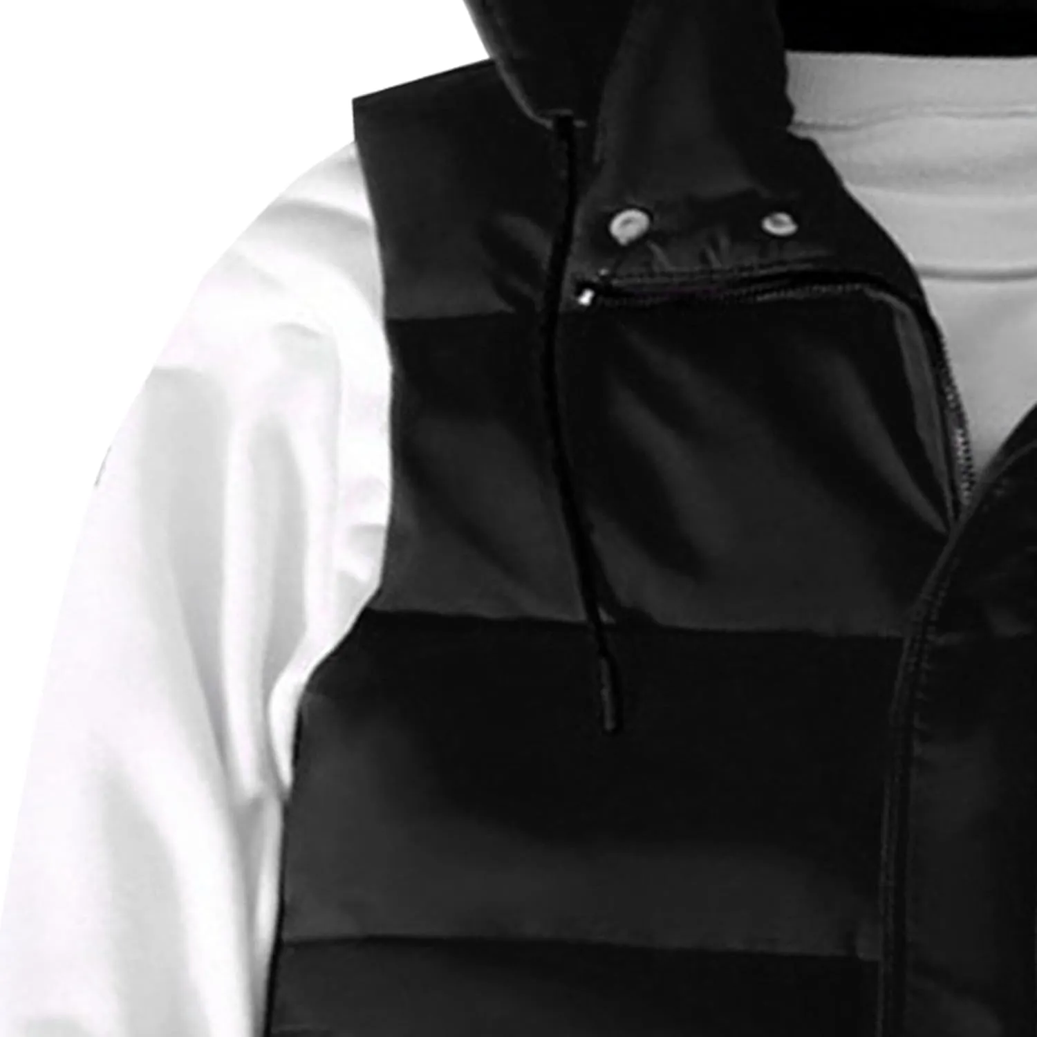 JEsilunmaMY Mens Solid Color Casual Padded Vest Sleeveless Stand Collar Thicken Puffer Vest Warm Winter Down Vest with Pocket