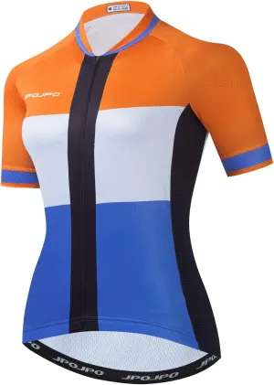 JPOJPO Women's Cycling wear, Summer Short-Sleeved Cycling Shirt Jacket, Cycling top