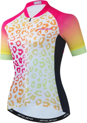 JPOJPO Women's Cycling wear, Summer Short-Sleeved Cycling Shirt Jacket, Cycling top