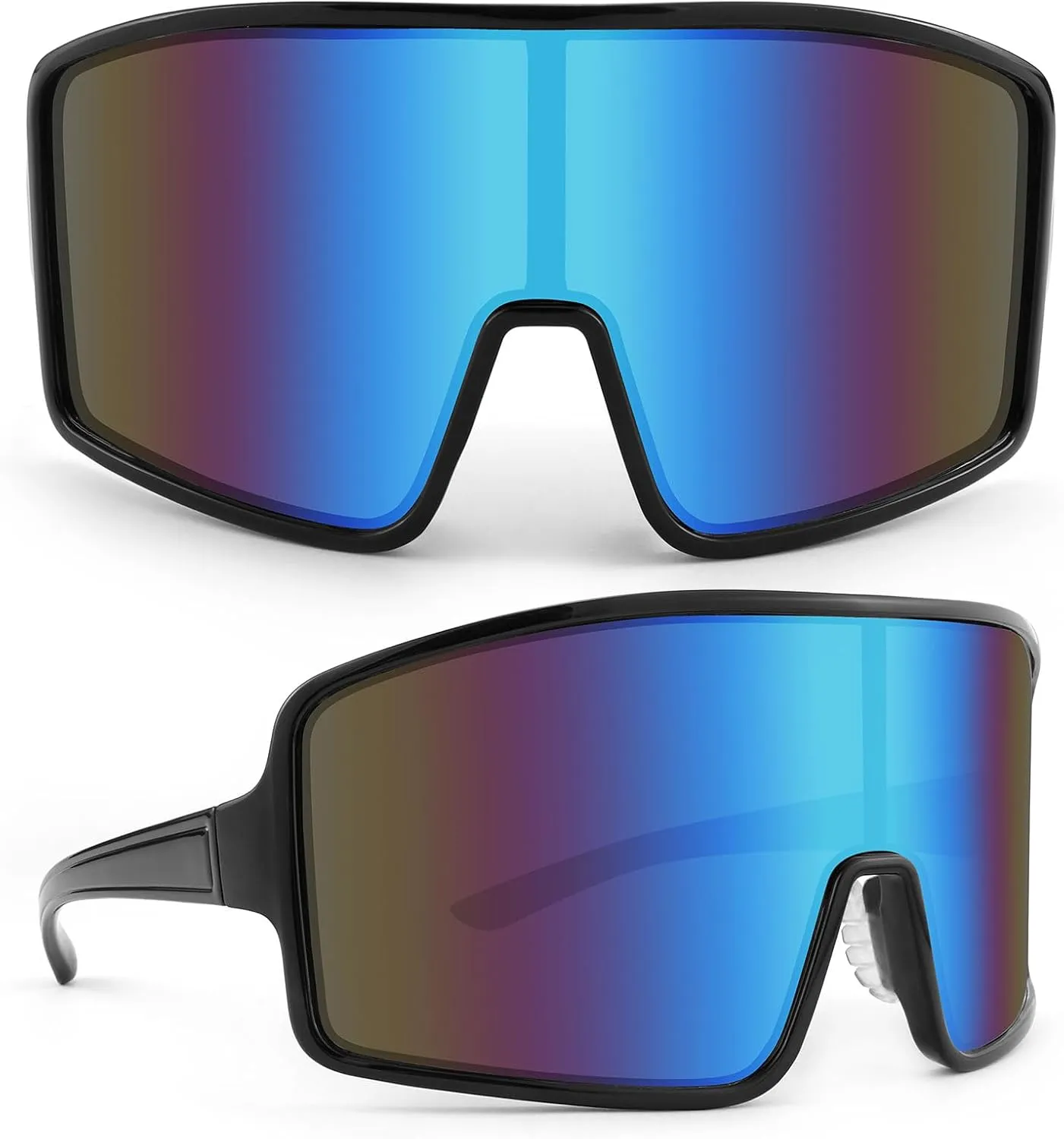 Karsaer Vision Sports Cycling Sunglasses Rave Visor Outdoor Baseball Softball Glasses 80s Shades Women Men