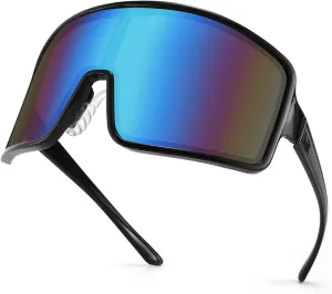 Karsaer Vision Sports Cycling Sunglasses Rave Visor Outdoor Baseball Softball Glasses 80s Shades Women Men