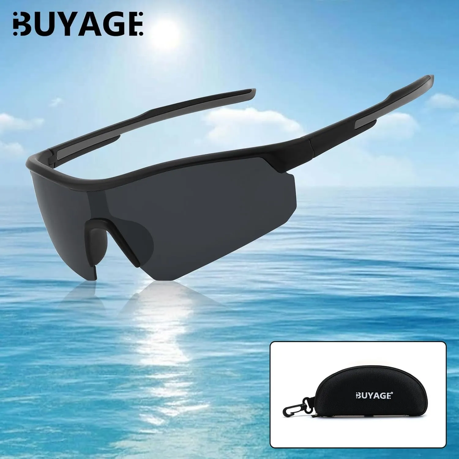 Kids Sunglasses Boys Girls, Polarized Youth Sunglasses for Baseball Softball Running Teens Cycling Sports Shades
