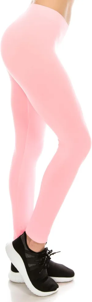 Kurve Women’s Basic Seamless Leggings – Soft High Waist Pants, UV Protective Fabric UPF 50  (Made in USA)