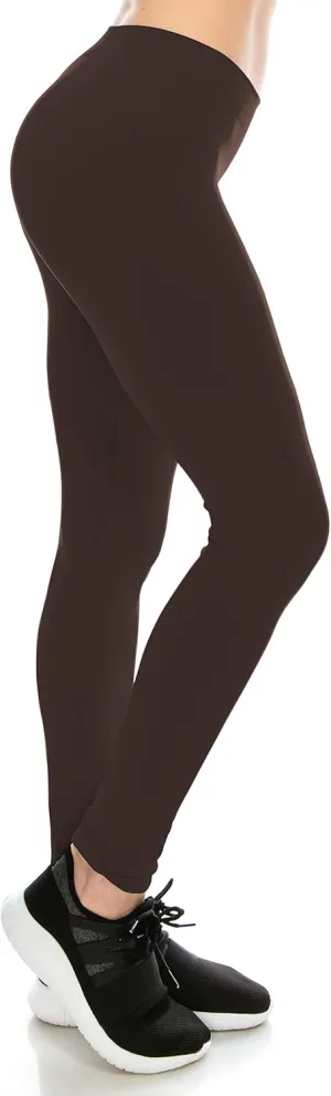 Kurve Women’s Basic Seamless Leggings – Soft High Waist Pants, UV Protective Fabric UPF 50  (Made in USA)