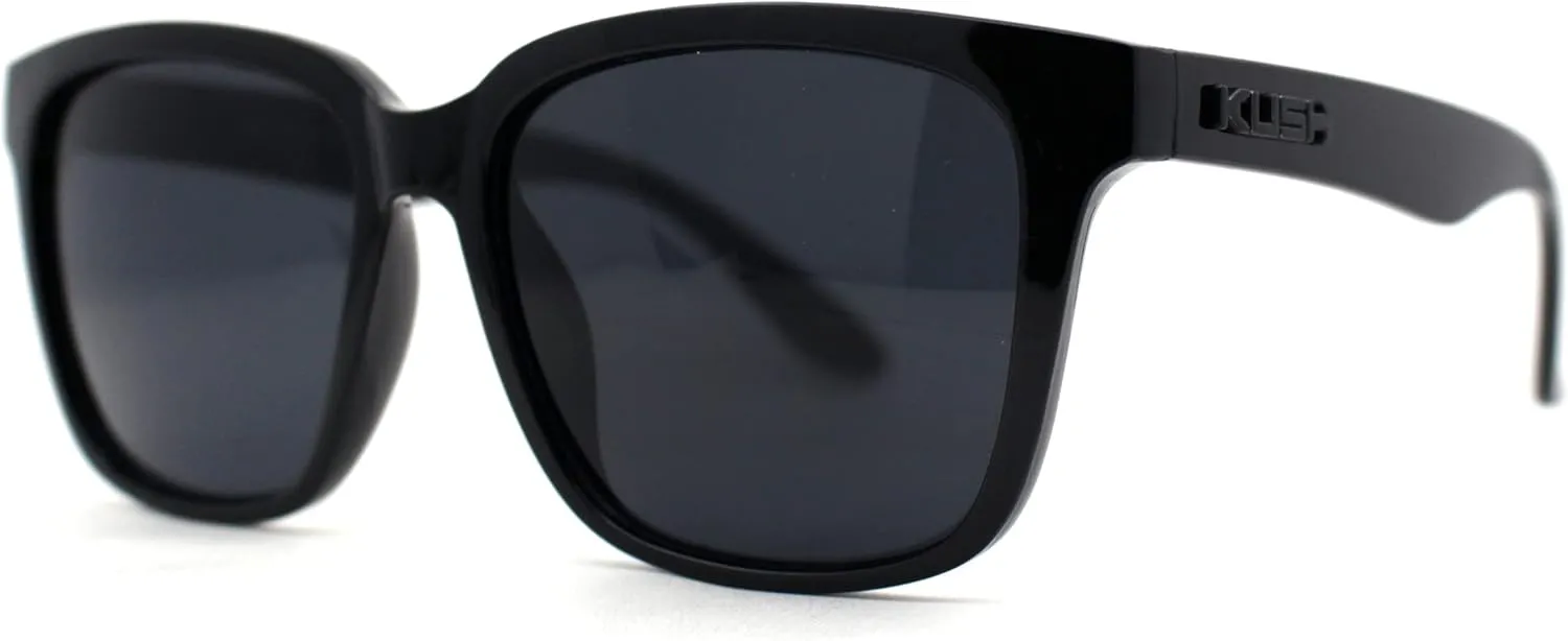 Kush Mens Classic Sport Horn Rim Gangster Shade Sunglasses