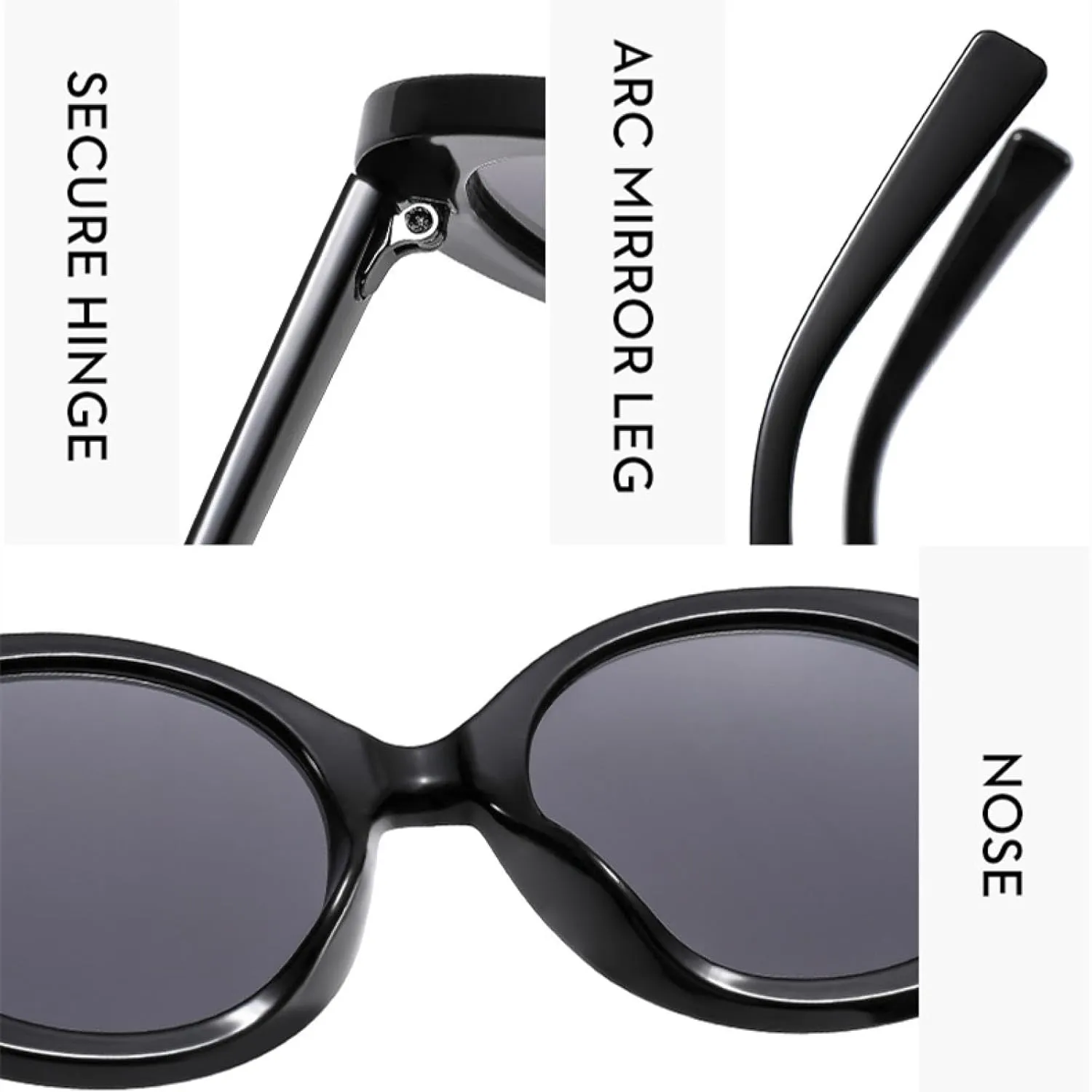 Large Frame Oval Sunglasses Women Men Fashion Luxury Outdoor Summer Traveling Shades Sunglasses Uv400