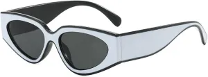 laureles Fashion Leopard Grey Sun Glasses Men Vintage Cat Eye Y2K Sunglasses Women Wide Leg Shades UV400