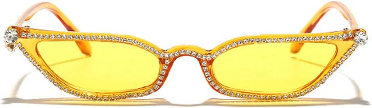 laureles Small Cat Eye Rhinestone Sunglasses Women Vintage Fashion Pink Black Diamond Sun Glasses Shades UV400