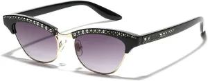 laureles Sparkling Rhinestone Cat Eye Sunglasses Women Men Vintage Leopard Bling Crystal Sun Glasses Female