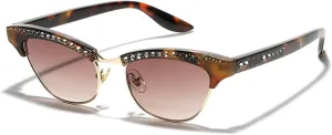 laureles Sparkling Rhinestone Cat Eye Sunglasses Women Men Vintage Leopard Bling Crystal Sun Glasses Female