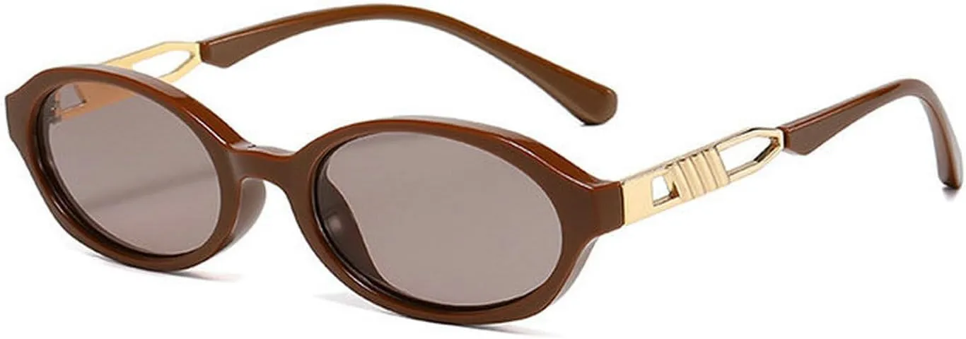 laureles Vintage Oval Sunglasses Women Black Grey Small Frame Round Sun Glasses for Men Punk Shades Travel L18