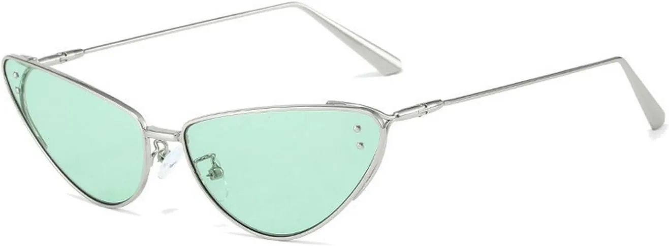 laureles Vintage Small Cat Eye Sunglasses for Women Metal Frames Gold Grey Sun Glasses Men Outdoor Travel L17