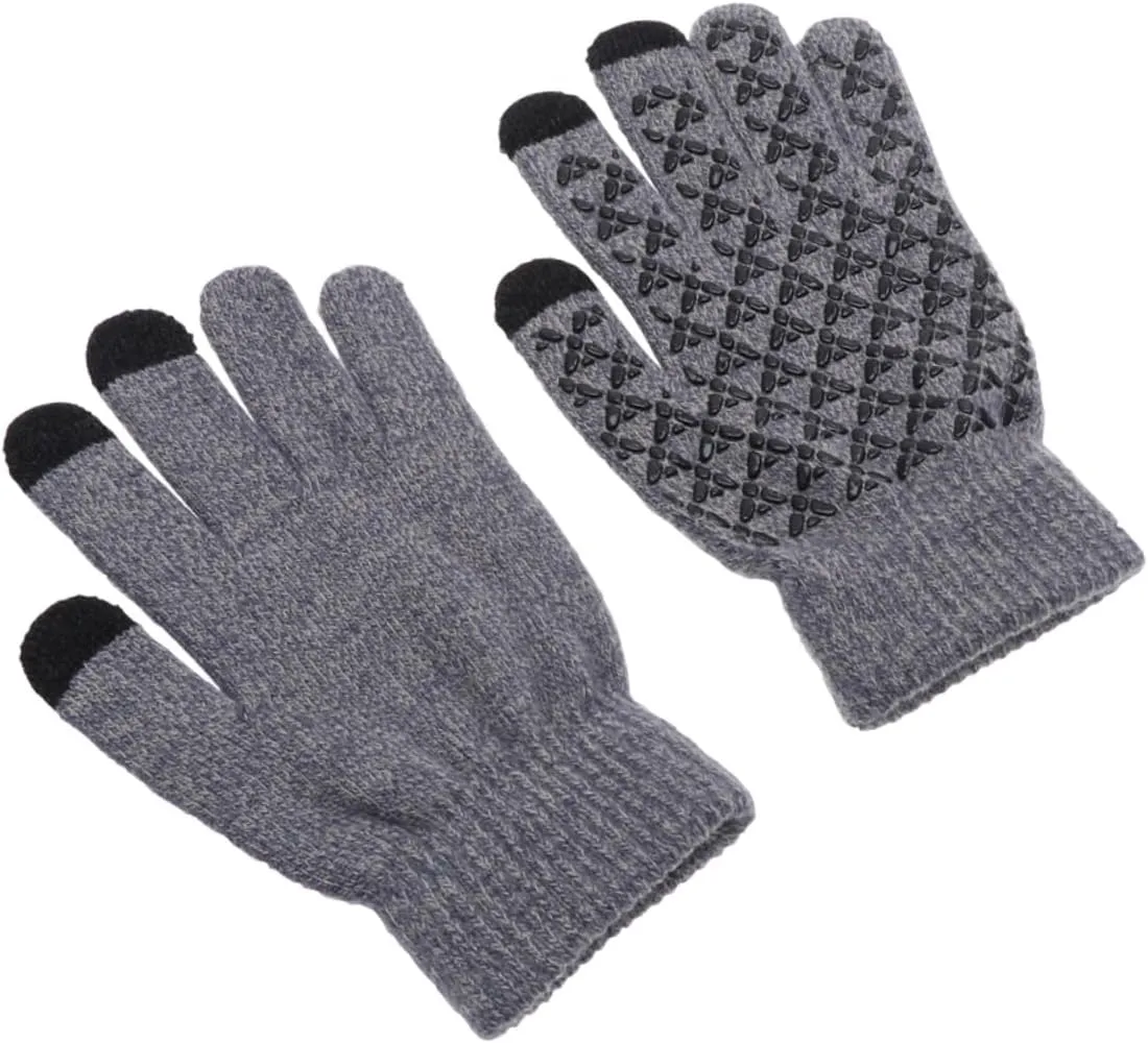 LIFKOME Warm Winter Gloves Touchscreen Men's Knitted Gloves Windproof Anti-slip