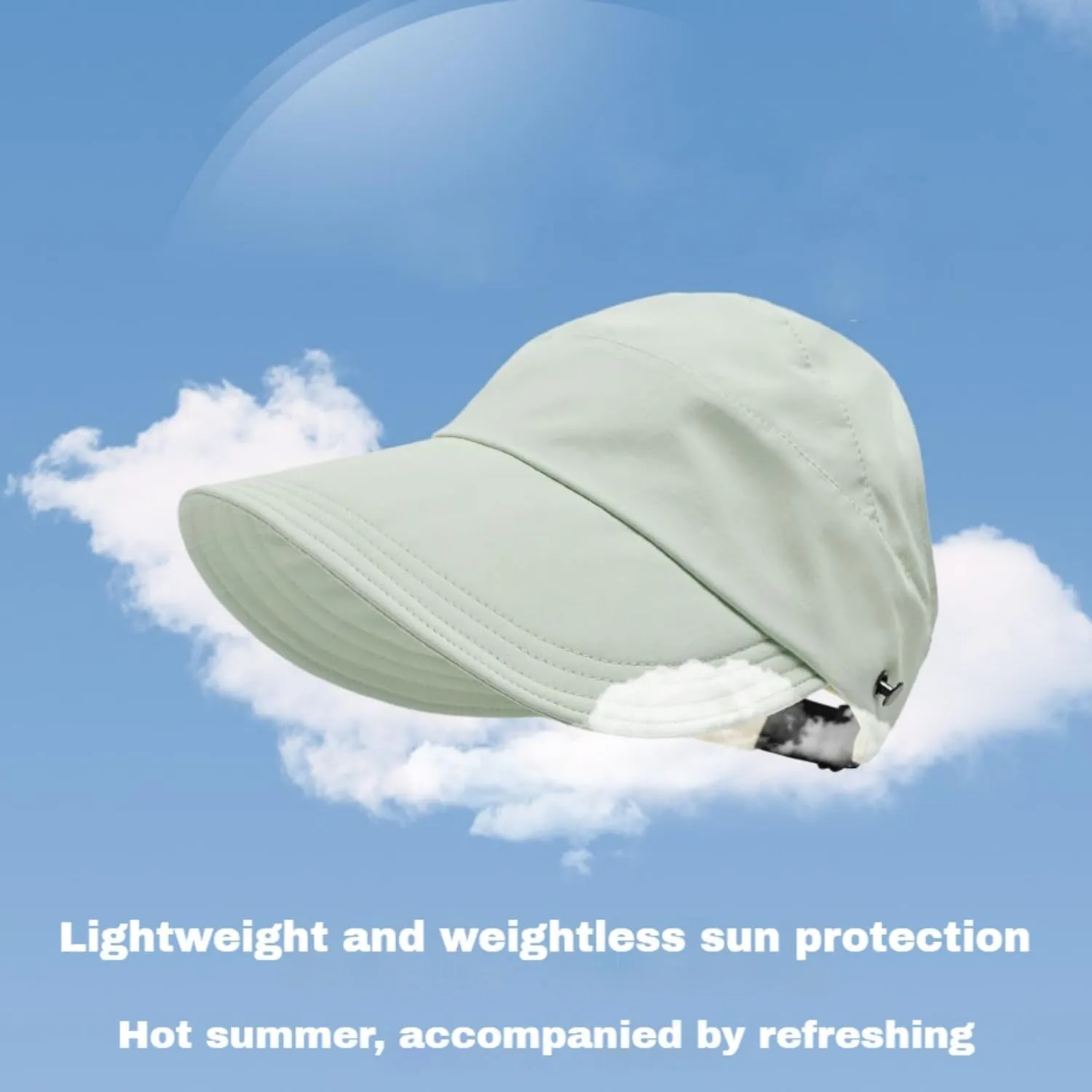 Lightweight Foldable Hat, Wide Brim Adjustable Visor, Classupery Outdoor UV Protection Hollow Top Sun Hat
