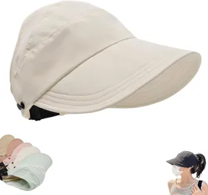 Lightweight Foldable Hat, Wide Brim Adjustable Visor, Classupery Outdoor UV Protection Hollow Top Sun Hat