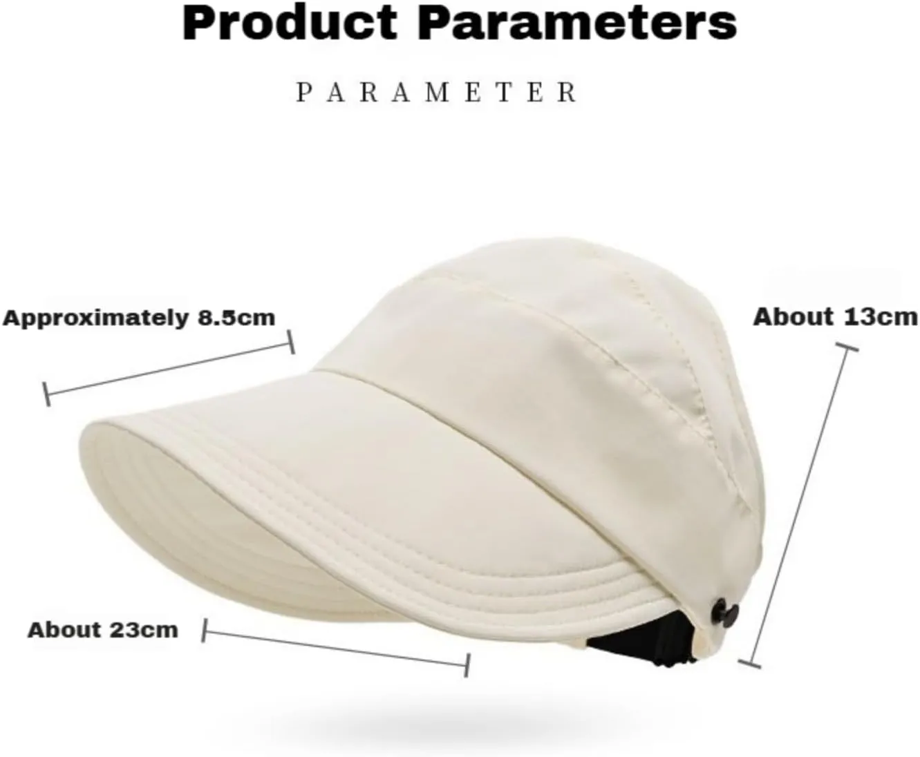 Lightweight Foldable Hat, Wide Brim Adjustable Visor, Classupery Outdoor UV Protection Hollow Top Sun Hat