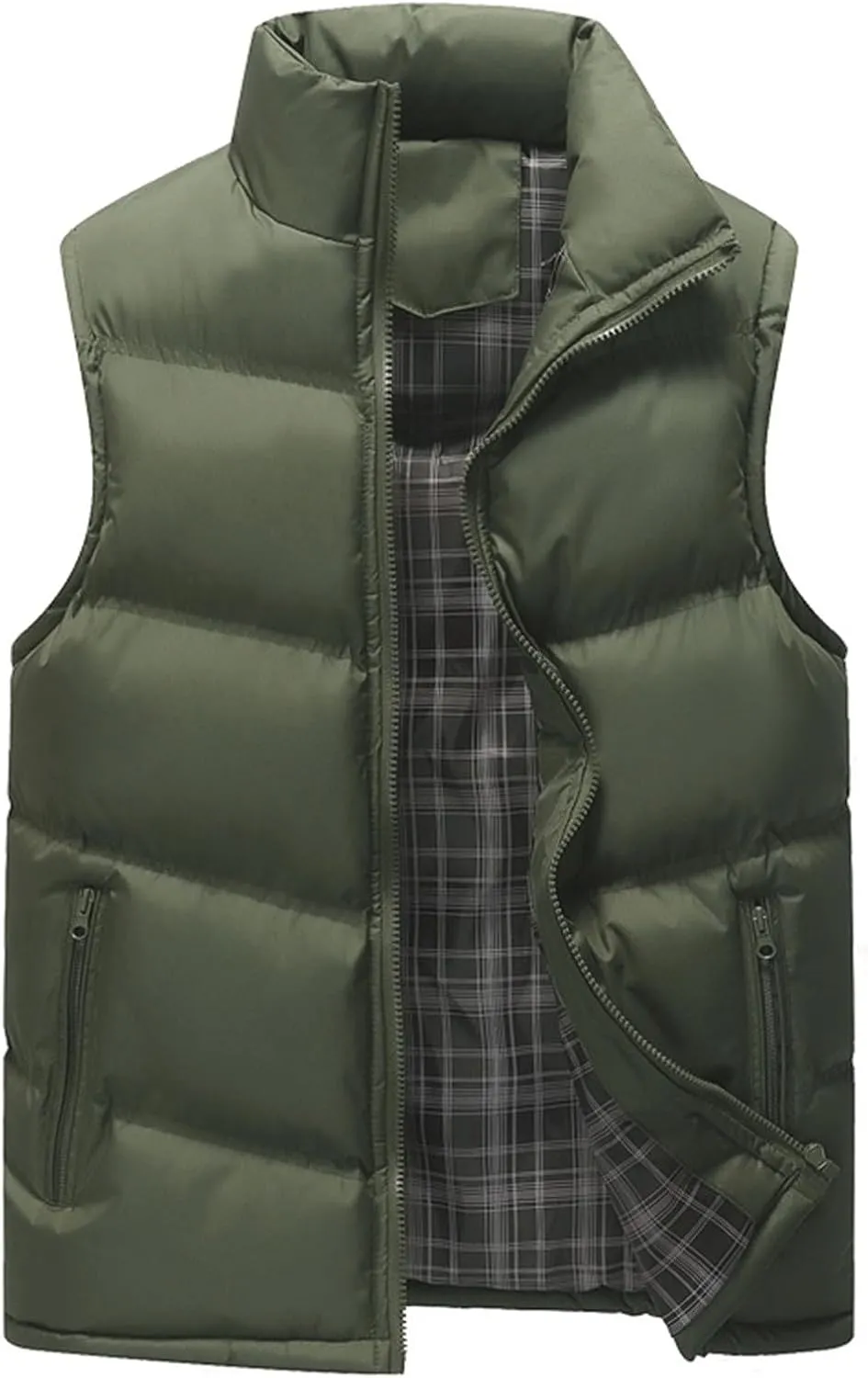 Lightweight Windproof Jacket Men Mens Casual Puffer Vest Water-Resistant Jacket Windproof Outerwear Sportswear