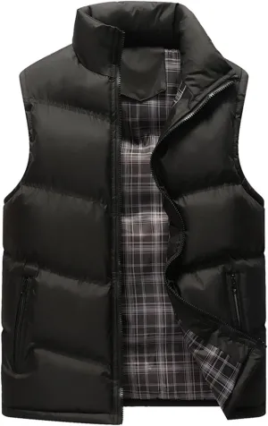 Lightweight Windproof Jacket Men Mens Casual Puffer Vest Water-Resistant Jacket Windproof Outerwear Sportswear
