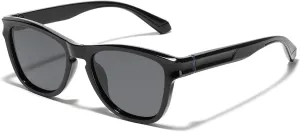 LIXX Polarized Trendy Outdoor Sunglasses For Men and Women - Retro Rectangle Square TR90 Frame with Color-Blocking Design