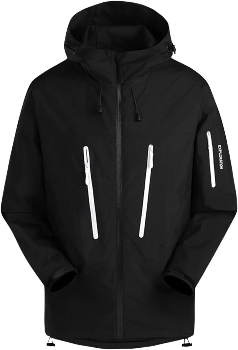 Lmdudan Women Lightweight Jackets Windbreaker Raincoat Waterproof Coat Long Sleeve Zipper Hoodies Softshell Jackets & Pockets